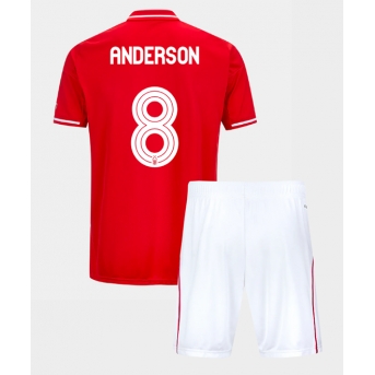Billige Fotballdrakt Nottingham Forest Elliot Anderson #8 Replika Hjemmedraktsett Barn 2025-26 Kortermet (med bukser)